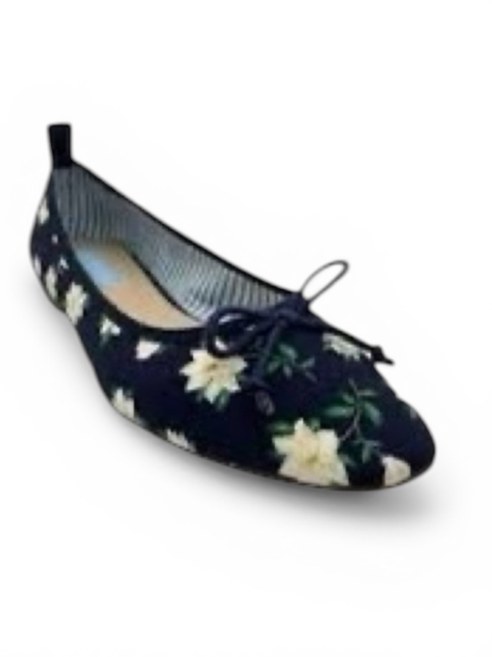 DRAPER JAMES women’s floral ballet flats in the Magnolia navy print